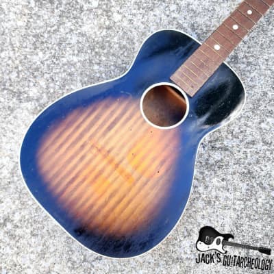 Luthier Special: Harmony Stella Husk Crack in back (1960s - Sunburst) image 3