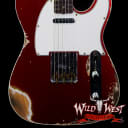 Fender Custom Shop 1962 Telecaster Custom Rosewood Slab Board Hand-Wound Pickups Heavy Relic Candy Apple Red