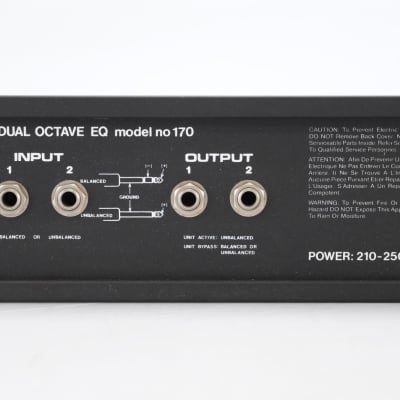 MXR Dual Octave EQ Model 170 2-Channel Graphic Equalizer