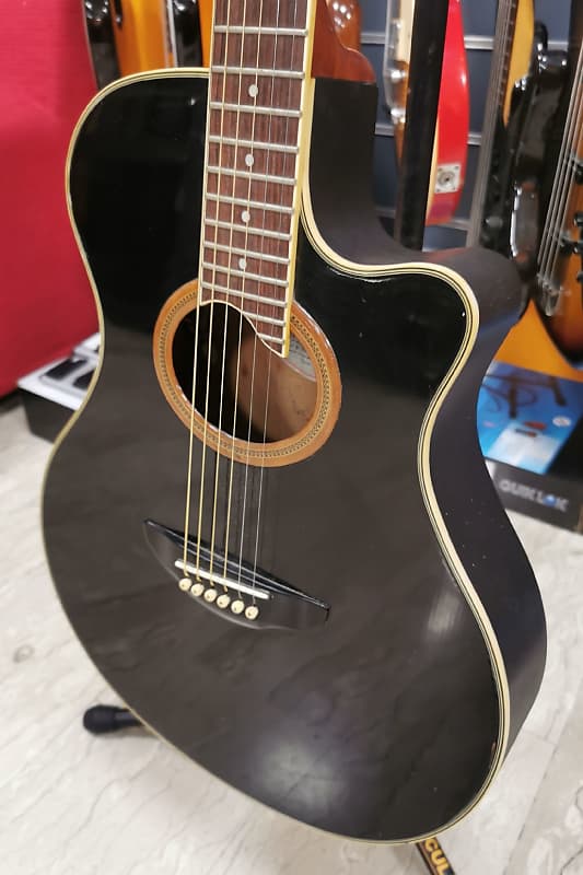 YAMAHA apx-7エレアコ Yamaha APX-7 Black cutaway electro-acoustic guitar | Reverb