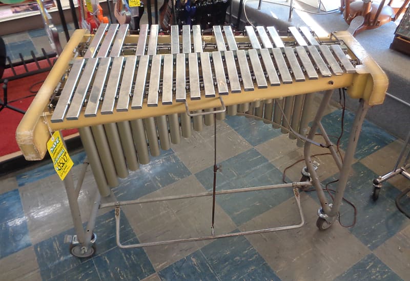Used Deagan 3 Octave Vibraphone w/Foot Damper, Stand, and Locking Wheels image 1