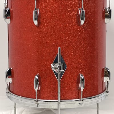 Gretsch 22/13/16" 60's Round Badge Name Band Drum Set - Tangerine Sparkle image 17