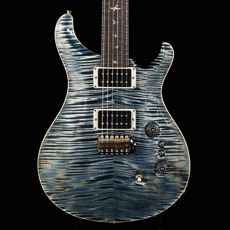 Paul Reed Smith PRS Custom 24 35th Anniversary Faded Whale Blue 10-Top  Pattern Thin (0330067)