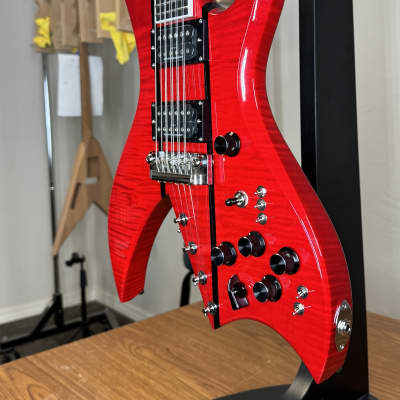 B.C. Rich Custom Shop Bich 10 Supreme 2025 - Transparent Red image 5