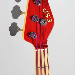 ESP Buzz Bass Tetsuya Model See Through Fiesta Red | Reverb