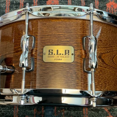 Tama S.L.P. Limited Edition G-Hickory 6.5×14 Snare Drum Gloss Natural Elm image 1