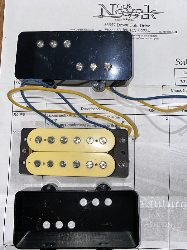 Curtis Novak Jazzmaster wide ranging humbucker (matched pair) Reverb