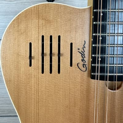 Godin 025343 A12 12-String Acoustic-Electric Guitar - Natural SG image 6