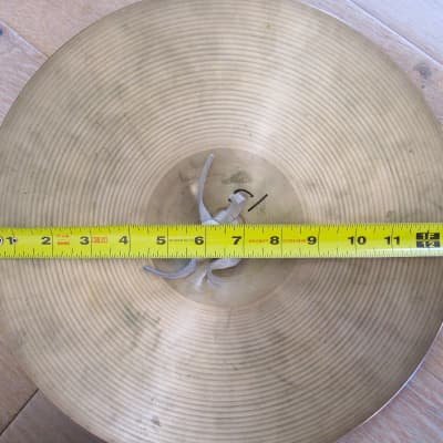 13" Zildjian  Concert Band Orchestra Crash Cymbals Pair w/Pads & Straps Vintage 1960s (w/video) image 5