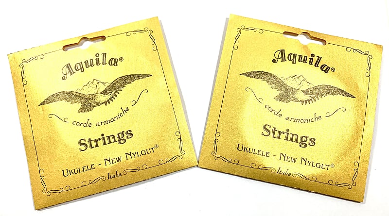 Aquila Ukulele Strings 2 Pack Soprano Regular Nylgut Made in Italy image 1