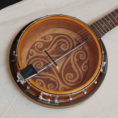 LUNA BGB Celtic 6-string Bluegrass Resonator BANJITAR banjo GUITAR new w/ CASE image 3