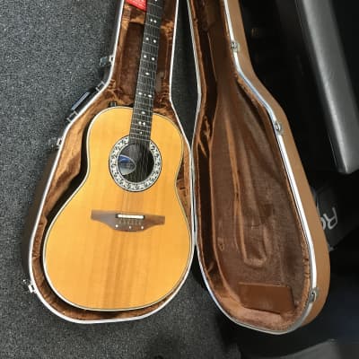 Ovation 1655-4 12-String Acoustic-Electric Guitar Natural made in USA 1985 excellent-mint condition with original hard case and case candy . for sale
