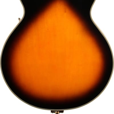 Ibanez GB10SE George Benson Hollow Body Electric Guitar, Brown Sunburst w/ Case image 3