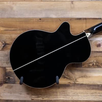 Washburn EA10 Festival Petite Jumbo Cutaway Acoustic-Electric Guitar, Black image 7