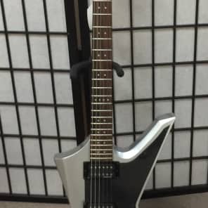 Cort VX-2X metallic silver electric guitar with EMG pick ups