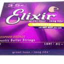 Elixir Guitar Strings Phosphor Bronze Nanoweb Light 12 - 53