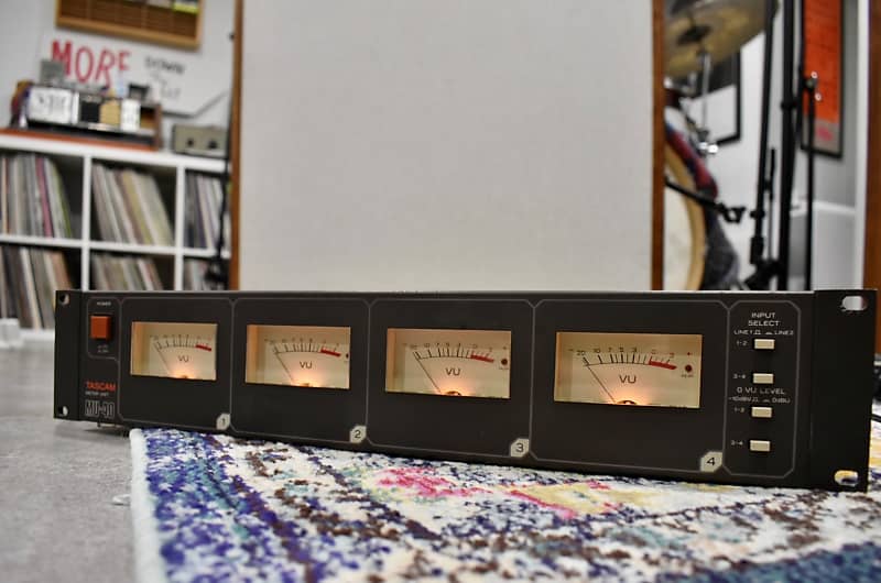 TASCAM MU-40 Rackmount 4x VU Meter (VERY RARE)