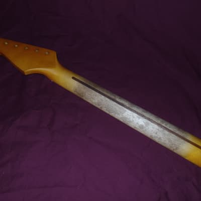 Dark 21 Fret Relic C Shape Stratocaster Allparts fender Licensed Vintage Maple Neck image 4