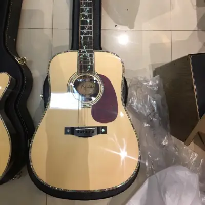 Farida D67 Full Solid Deluxe Acoustic Guitar with original hardcase image 7
