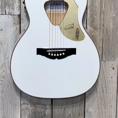 2021 Gretsch Guitars G5021WPE Rancher Penguin Parlor Acoustic/Electric White, Support Indie Music ! image 2