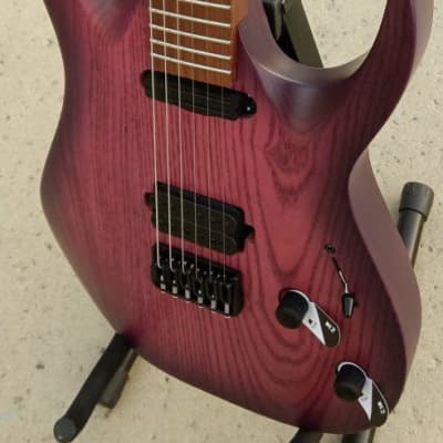 Solar Guitars AB1.6HTPB 2022 - Trans Purple Burst Matte image 3