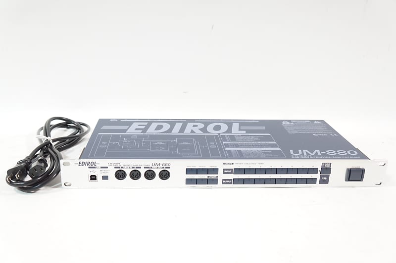Edirol UM880 Roland 8 IN / 8 OUT USB MIDI Interface Patcher Reverb