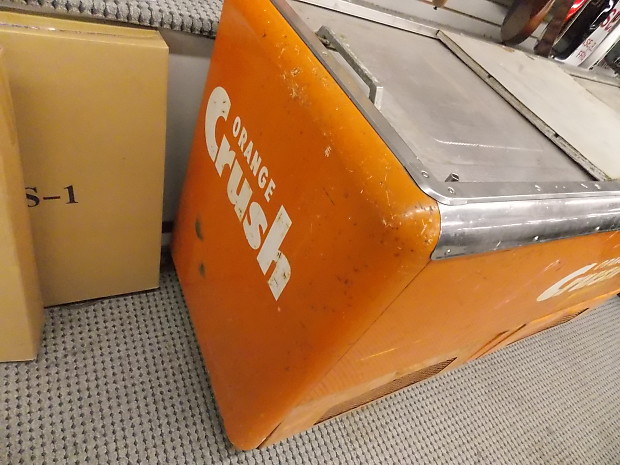 Orange Crush drink cooler Orange vintage antique as is You must provide shipper see listing