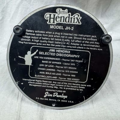 Dunlop JH-2 Jimi Hendrix Signature Fuzz Face | Reverb