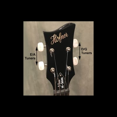Genuine Hofner Replacement Tuner Key for the D and G Strings of a RH Ignition or Icon Bass image 2