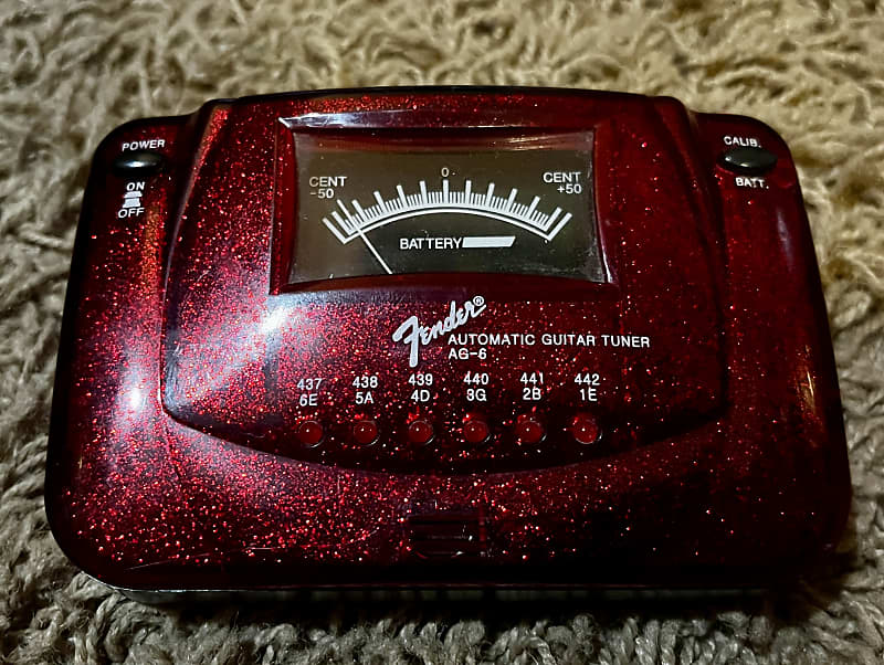 Fender AG6 Automatic Guitar Tuner 2006 Candy Apple Metal Reverb