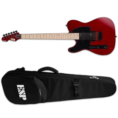ESP LTD TE-200 LH See Thru Black Cherry Left-Handed Electric Guitar + ESP TKL Gig Bag TE 200 TE200 image 1