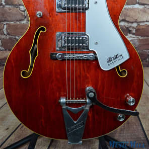 1976 Gretsch 7660 Chet Atkins Nashville Electric Guitar Autumn Red image 1