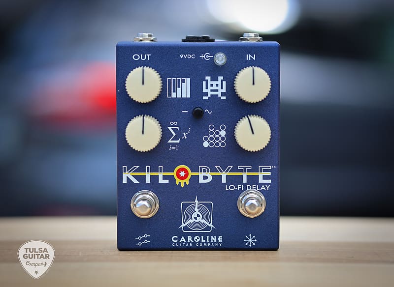 Mint Caroline Guitar Company Kilobyte Lo-Fi Delay - Limited Edition Tulsa City Flag Colors image 1