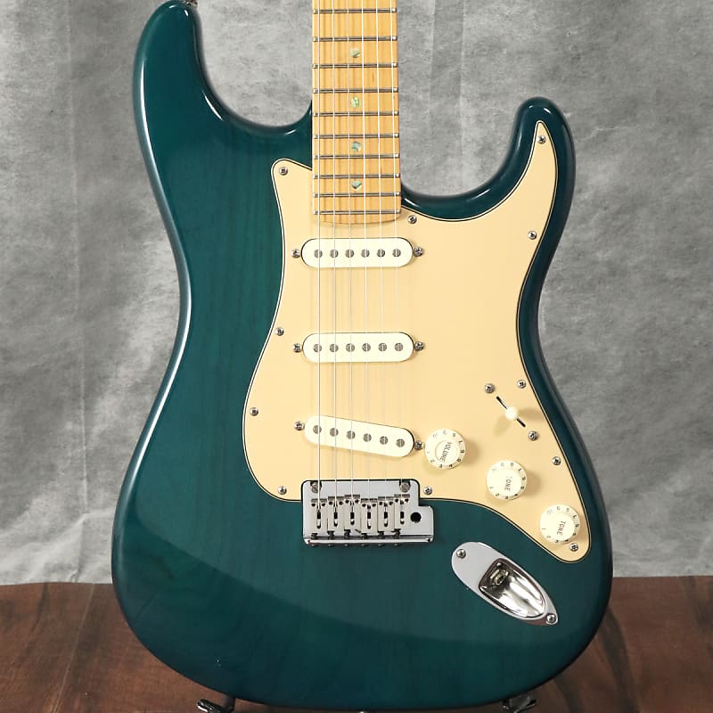 Fender American Deluxe Stratocaster SCN Ash S-1 Teal Green [SN 