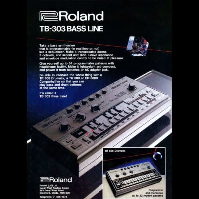 Video) c.1982 | *All Original* Roland TB 303 Bass Line Synthesizer