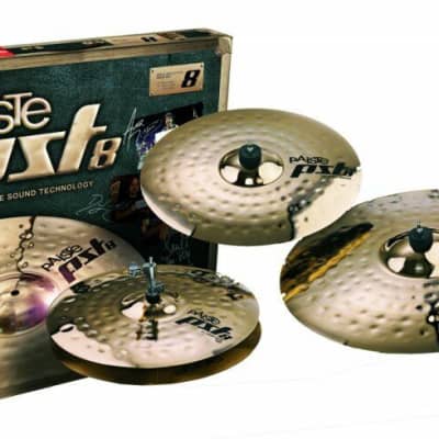 Paiste PST8 4 Piece ROCK Cymbal Set/Free Cymbal Bag/New/Model # 180RSET image 1