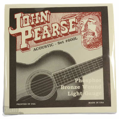 John Pearse Acoustic Strings Phosphor Bronze Light 12-53 for sale