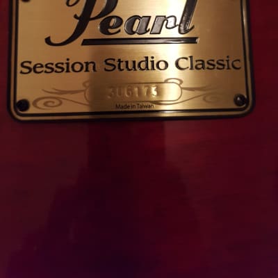 Pearl Session Studio Classic Seqouia Red Floor Tom 14"X14" image 2