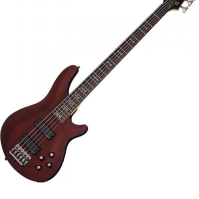 Schecter Omen-5 Electric Bass in Walnut Satin Finish image 3