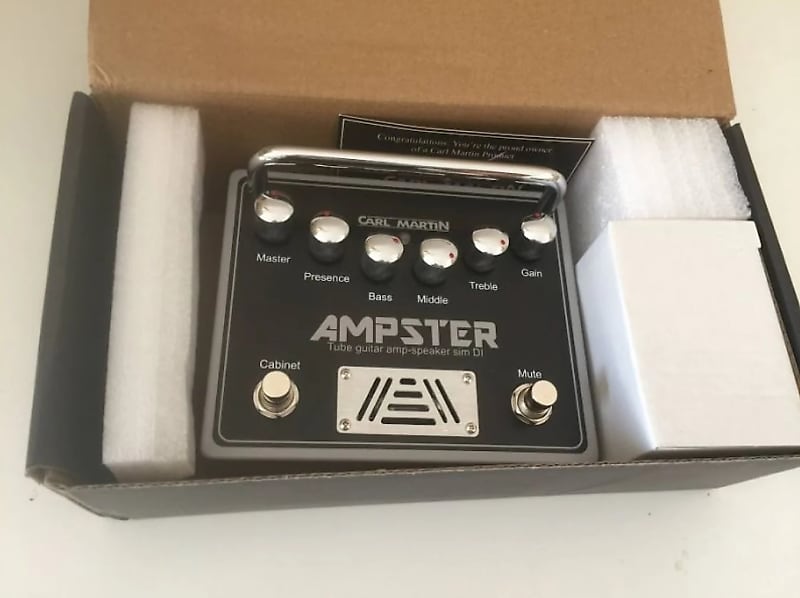 Carl Martin Ampster Tube Guitar Amp Speaker Sim DI Effects Pedal w/ Original box & paperwork image 1