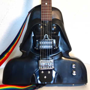 Funky guitar made from a vintage star wars action figure case The Vadercaster 2018 The dark side image 2