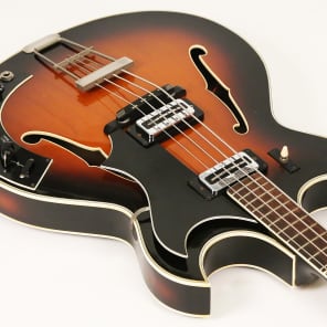 1967 Hofner 500/8BZ Hollowbody Fuzz Bass Guitar - 100% All Original, Absolutely Amazing Bass! image 4