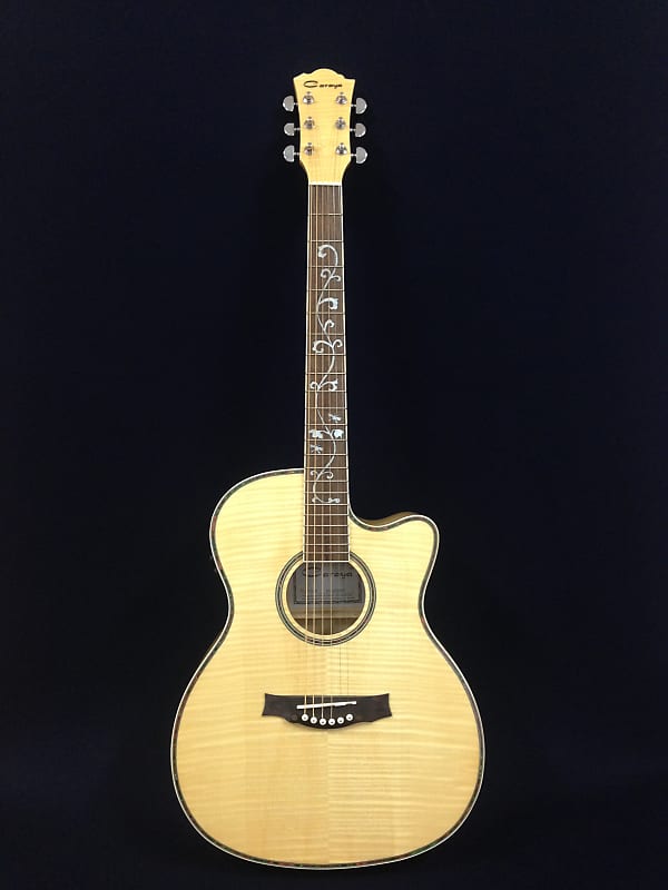 Caraya SDG-837CEQ/N Gloss / Flame Maple Electric-Acoustic Guitar+