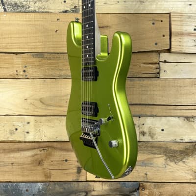 Charvel Pro-Mod San Dimas Style 1 HH FR E 2022 - Present - Lime Green Metallic image 2