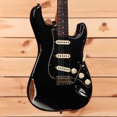 2018 Fender Custom Shop Limited 60's Roasted Stratocaster Relic - Aged  Black, Tortoise Pickguard - 1960 Strat | Reverb