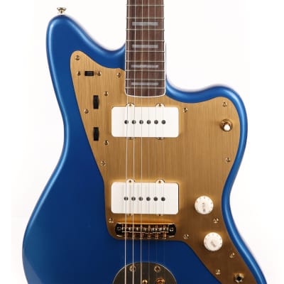 Squier 40th Anniversary Jazzmaster Gold Edition Lake Placid Blue image 5
