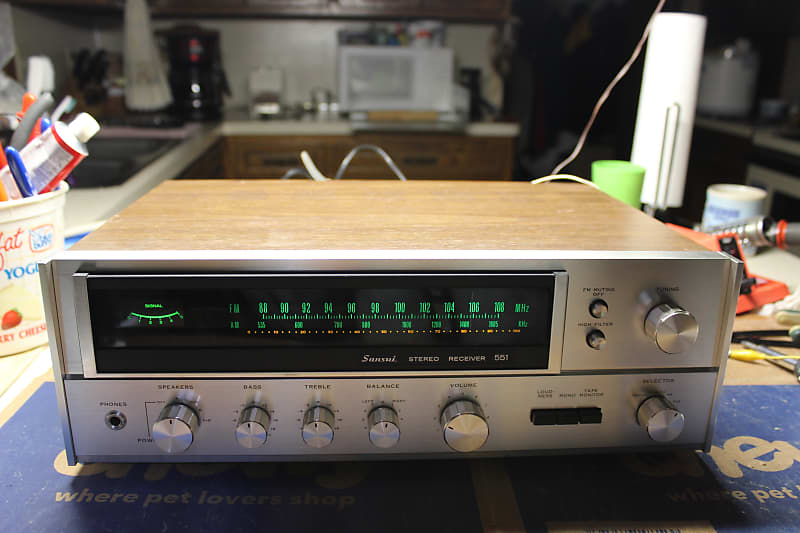 Restored Sansui 551 AM/FM Stereo Receiver  			