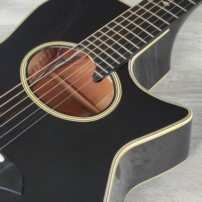 1985 Tokai Japan TEA-60D Electric Acoustic Guitar (Black) image 4