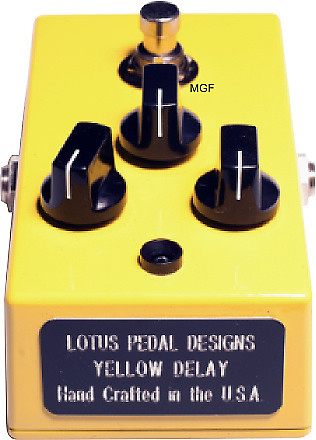 Lotus Pedal Designs Yellow Analog Delay Guitar Pedal - FREE 2 Day Delivery! image 1