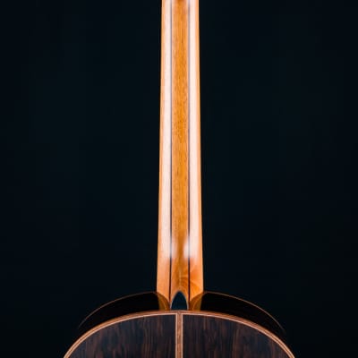 Lowden F-50 African Blackwood and Sinker Redwood with Abalone Top Trim, Inlay Package and Leaf Inlays NEW image 21